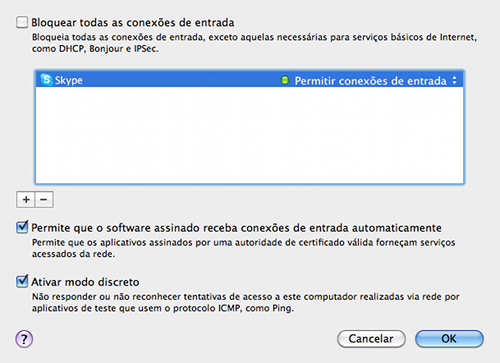 Opções Avançadas de Firewall Opções Avançadas de Firewall